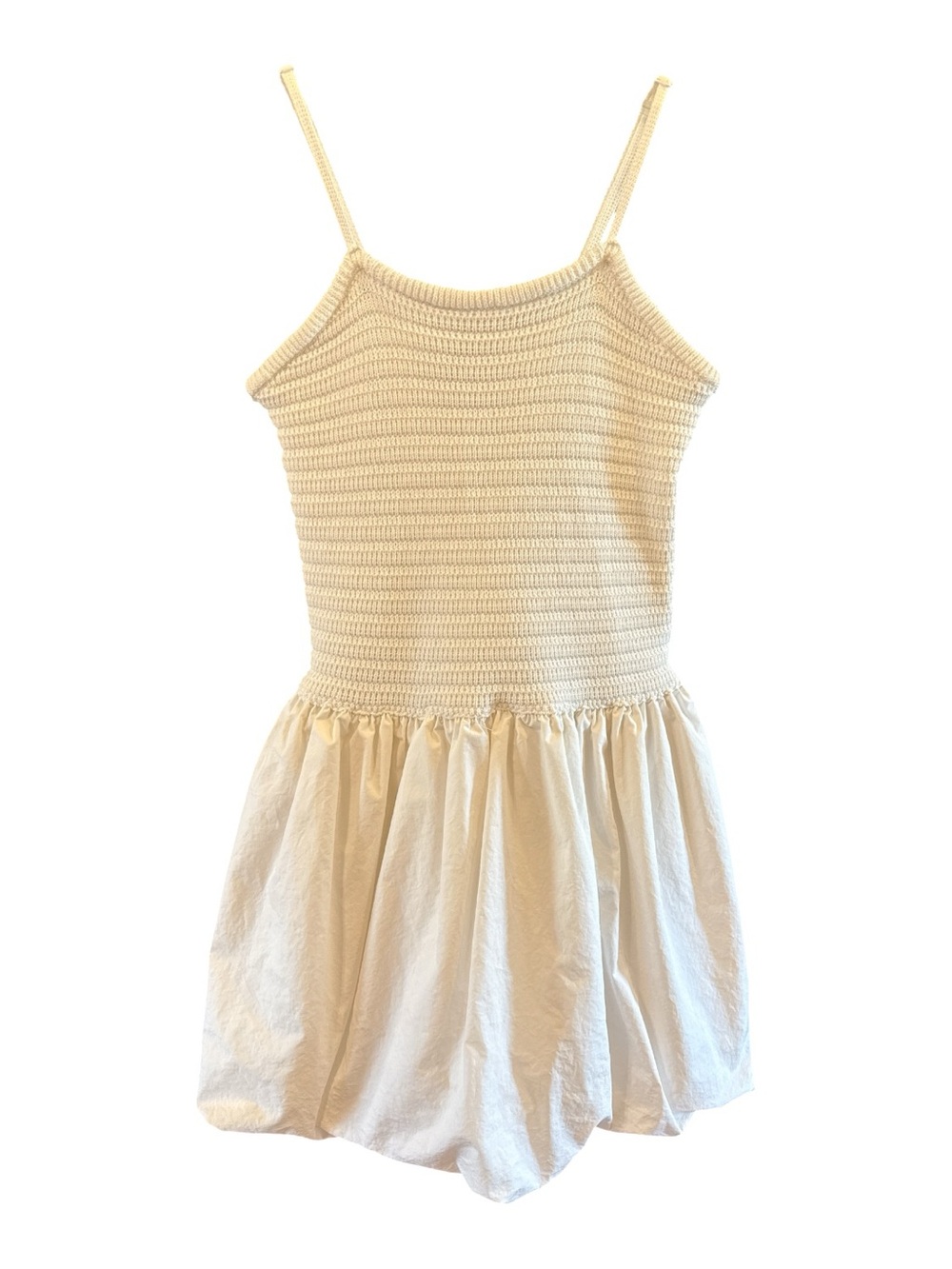 Forever 21 Cream Crochet Bodice Sundress